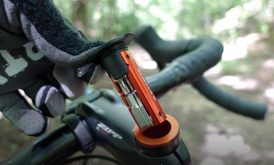 Granite Stash hides a mini-tool in your bike’s steerer tube